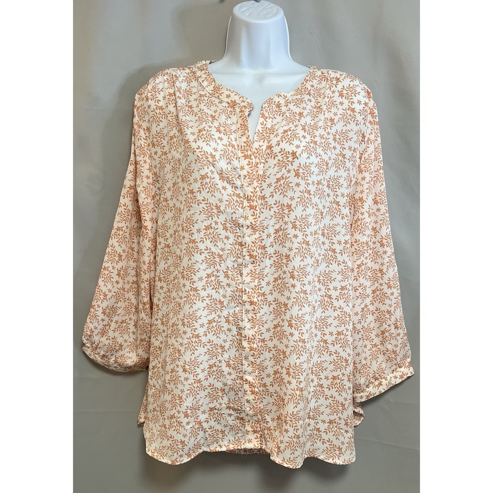 Hacha Girlfriend Top Blouse Floral Sz XXL Women's NWT
